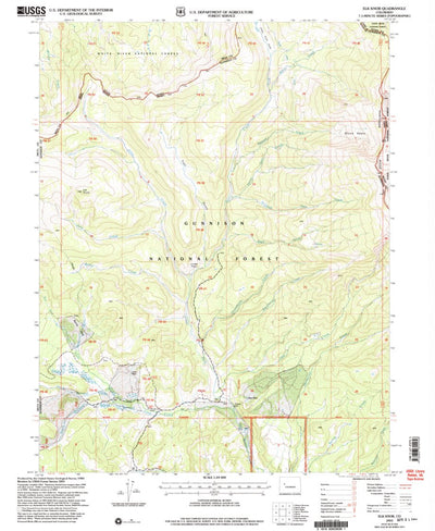 United States Geological Survey Elk Knob, CO (2001, 24000-Scale) digital map