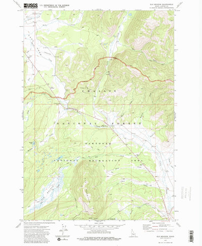 United States Geological Survey Elk Meadow, ID (1972, 24000-Scale) digital map