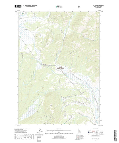 United States Geological Survey Elk Meadow, ID (2020, 24000-Scale) digital map