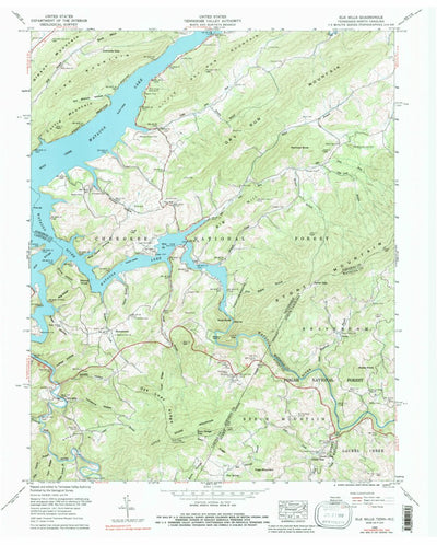United States Geological Survey Elk Mills, TN-NC (1959, 24000-Scale) digital map