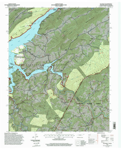 United States Geological Survey Elk Mills, TN-NC (1994, 24000-Scale) digital map