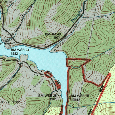 United States Geological Survey Elk Mills, TN-NC (1994, 24000-Scale) digital map