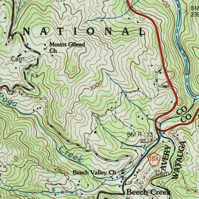 United States Geological Survey Elk Mills, TN-NC (2003, 24000-Scale) digital map