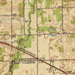 United States Geological Survey Elk Mound, WI (1936, 62500-Scale) digital map