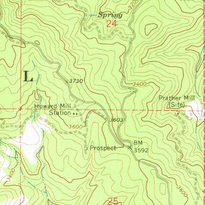 United States Geological Survey Elk Mountain, CA (1967, 24000-Scale) digital map