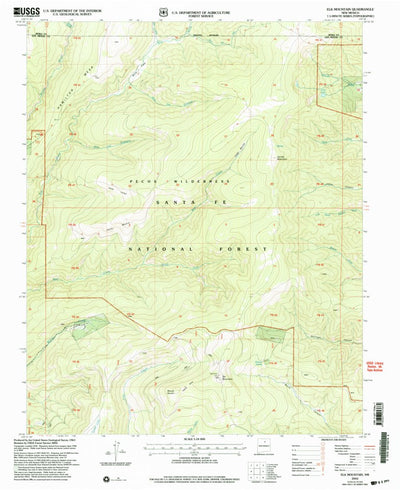United States Geological Survey Elk Mountain, NM (2002, 24000-Scale) digital map