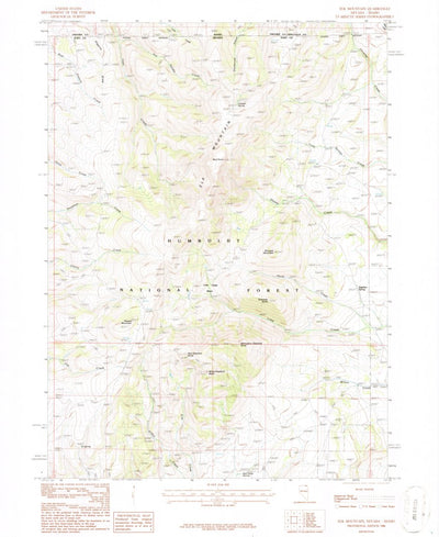 United States Geological Survey Elk Mountain, NV-ID (1986, 24000-Scale) digital map