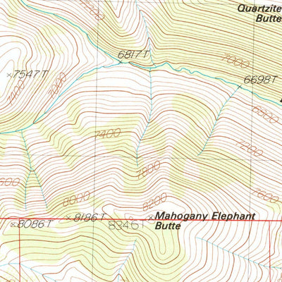 United States Geological Survey Elk Mountain, NV-ID (1986, 24000-Scale) digital map