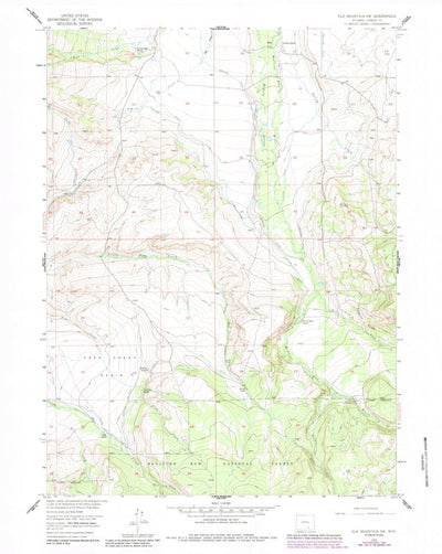 United States Geological Survey Elk Mountain SW, WY (1955, 24000-Scale) digital map