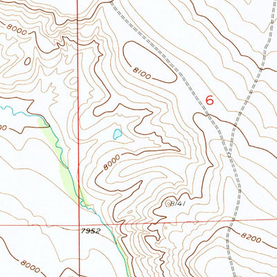 United States Geological Survey Elk Mountain SW, WY (1955, 24000-Scale) digital map