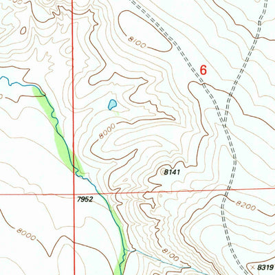 United States Geological Survey Elk Mountain SW, WY (1992, 24000-Scale) digital map