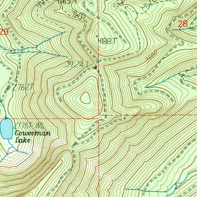 United States Geological Survey Elk Mountain, WA (1983, 24000-Scale) digital map