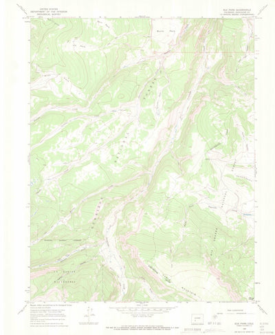 United States Geological Survey Elk Park, CO (1965, 24000-Scale) digital map