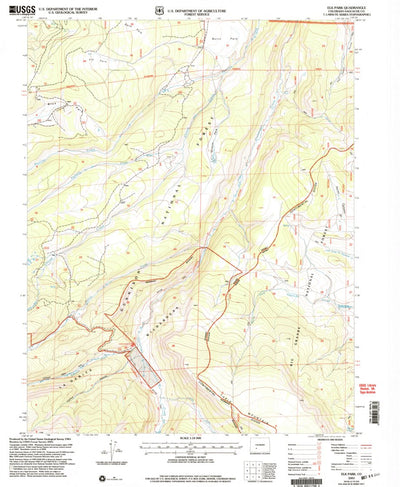 United States Geological Survey Elk Park, CO (2001, 24000-Scale) digital map