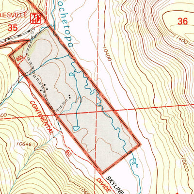 United States Geological Survey Elk Park, CO (2001, 24000-Scale) digital map