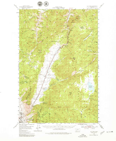 United States Geological Survey Elk Park, MT (1954, 62500-Scale) digital map
