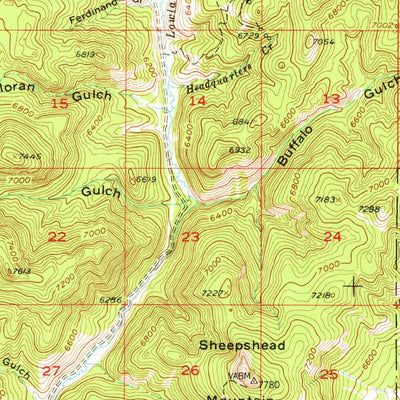 United States Geological Survey Elk Park, MT (1954, 62500-Scale) digital map