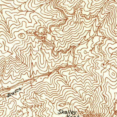 United States Geological Survey Elk Park, NC-TN (1934, 24000-Scale) digital map