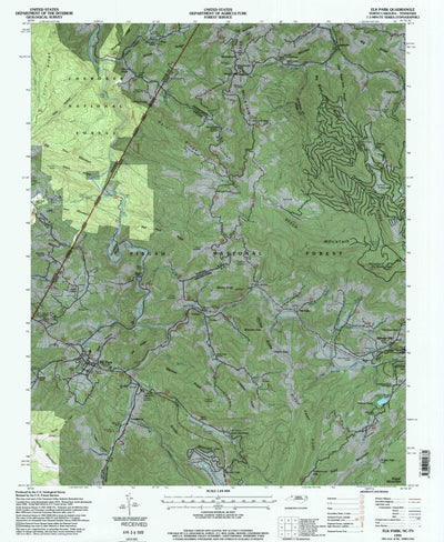 United States Geological Survey Elk Park, NC-TN (1994, 24000-Scale) digital map