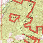 United States Geological Survey Elk Park Pass, MT (1996, 24000-Scale) digital map