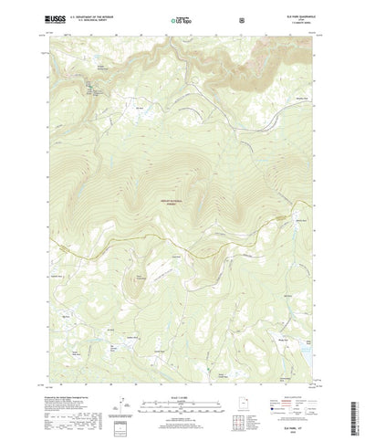 United States Geological Survey Elk Park, UT (2020, 24000-Scale) digital map