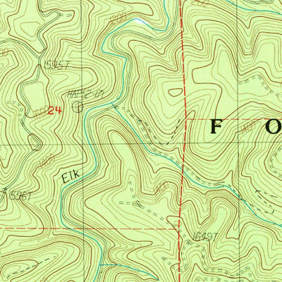 United States Geological Survey Elk Peak, OR (1985, 24000-Scale) digital map