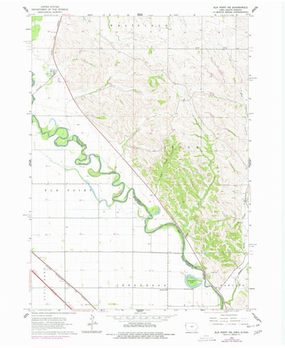 United States Geological Survey Elk Point NE, IA-SD (1963, 24000-Scale) digital map