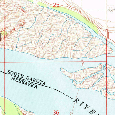 United States Geological Survey Elk Point, SD-NE-IA (1963, 24000-Scale) digital map