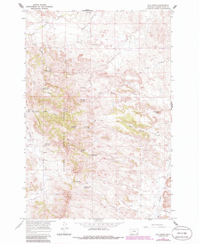 United States Geological Survey Elk Ridge, MT (1966, 24000-Scale) digital map