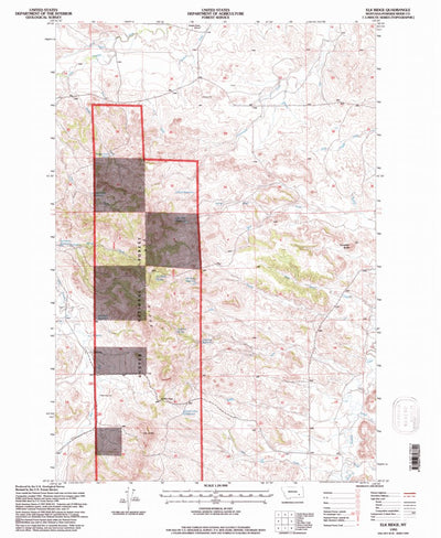 United States Geological Survey Elk Ridge, MT (1995, 24000-Scale) digital map