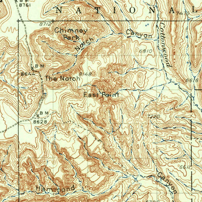 United States Geological Survey Elk Ridge, UT (1935, 125000-Scale) digital map