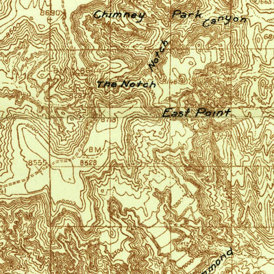 United States Geological Survey Elk Ridge, UT (1935, 96000-Scale) digital map