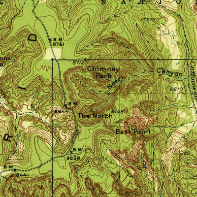 United States Geological Survey Elk Ridge, UT (1940, 125000-Scale) digital map