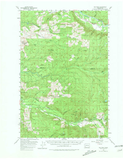 United States Geological Survey Elk Rock, WA (1953, 62500-Scale) digital map