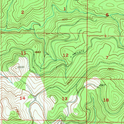 United States Geological Survey Elk Rock, WA (1953, 62500-Scale) digital map