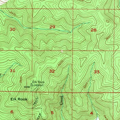 United States Geological Survey Elk Rock, WA (1953, 62500-Scale) digital map
