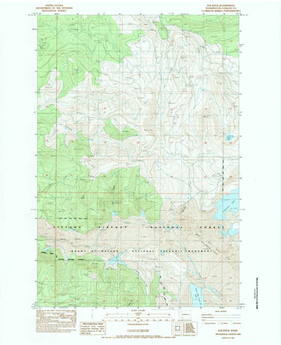United States Geological Survey Elk Rock, WA (1983, 24000-Scale) digital map