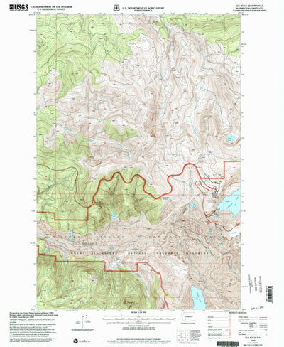 United States Geological Survey Elk Rock, WA (1998, 24000-Scale) digital map