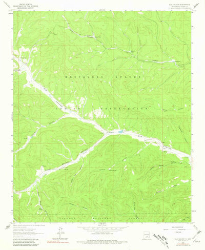 United States Geological Survey Elk-Silver, NM (1963, 24000-Scale) digital map