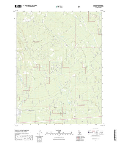 United States Geological Survey Elk Spring, CA (2021, 24000-Scale) digital map