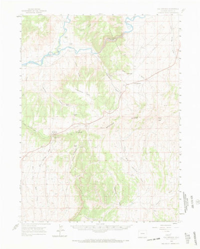 United States Geological Survey Elk Springs, CO (1960, 62500-Scale) digital map