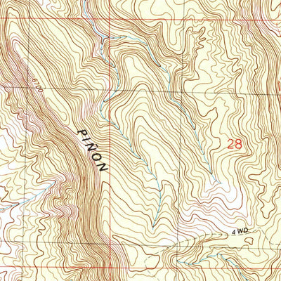 United States Geological Survey Elk Springs, CO (1986, 24000-Scale) digital map