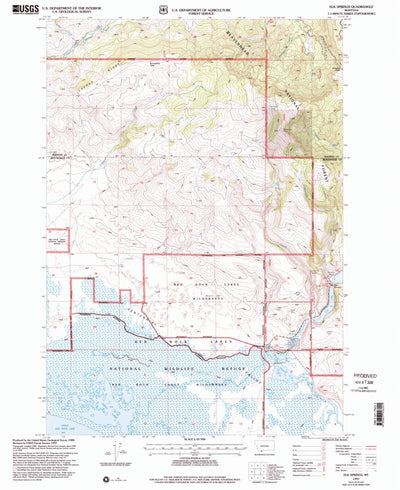 United States Geological Survey Elk Springs, MT (1997, 24000-Scale) digital map