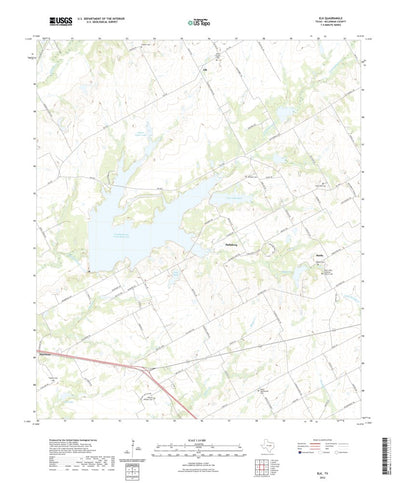 United States Geological Survey Elk, TX (2022, 24000-Scale) digital map
