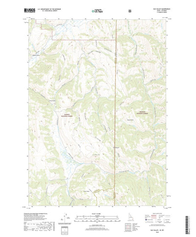 United States Geological Survey Elk Valley, ID (2020, 24000-Scale) digital map
