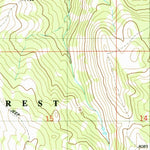 United States Geological Survey Elk Valley, ID-WY (1980, 24000-Scale) digital map