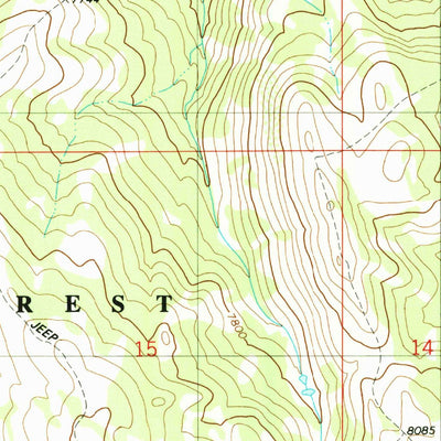 United States Geological Survey Elk Valley, ID-WY (1980, 24000-Scale) digital map