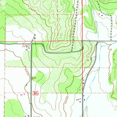 United States Geological Survey Elk, WA (1968, 24000-Scale) digital map