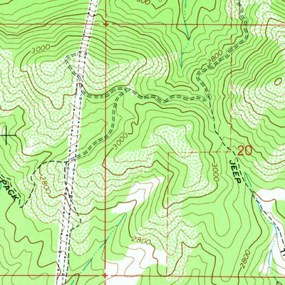United States Geological Survey Elk, WA (1968, 24000-Scale) digital map