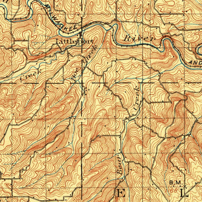 United States Geological Survey Elkader, IA-WI (1902, 125000-Scale) digital map
